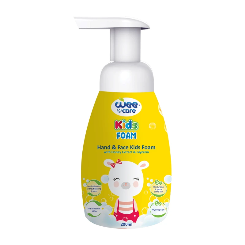 عکس شماره 2 : فوم شست و شوی دست و صورت کودک وی کر مدل kids عصاره عسل حجم 200 میلی لیتر