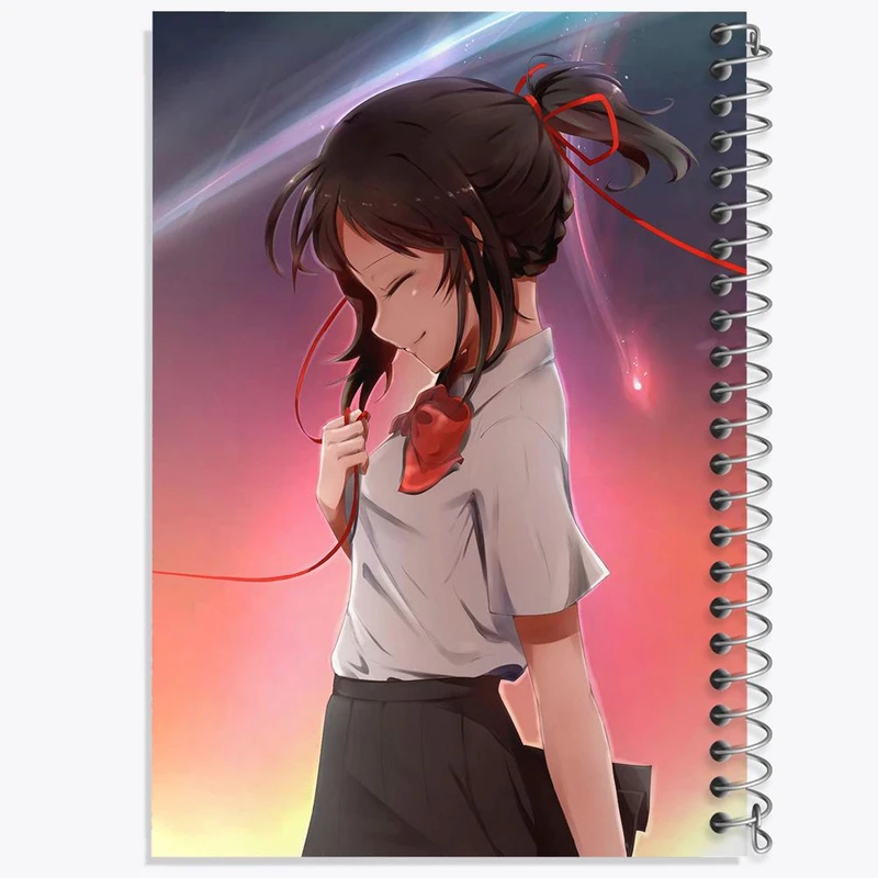 دفتر نقاشی 50 برگ خندالو مدل میتسویا میامیزو انیمه یورنیم Your Name کد 16260