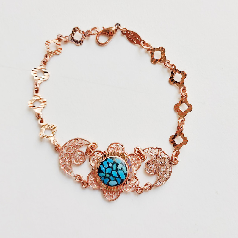 نیم ست دخترانه مدل مس گل شش پر فیروزه کد 001