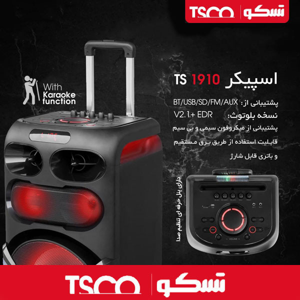 پخش کننده خانگی تسکو مدل TS 1910