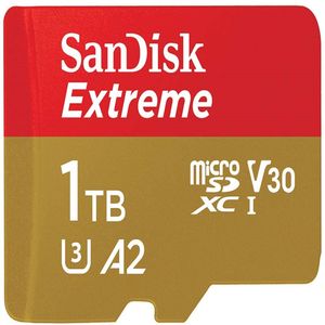 کارت حافظه MicroSDXC  دیسک مدل Extreme کلاس A2 استاندارد UHS-I U3 سرعت 160MBps ظرفیت 1 ترابایت