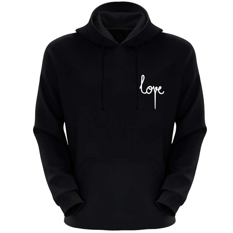 هودی زنانه مدل  F296 LOVE رنگ مشکی