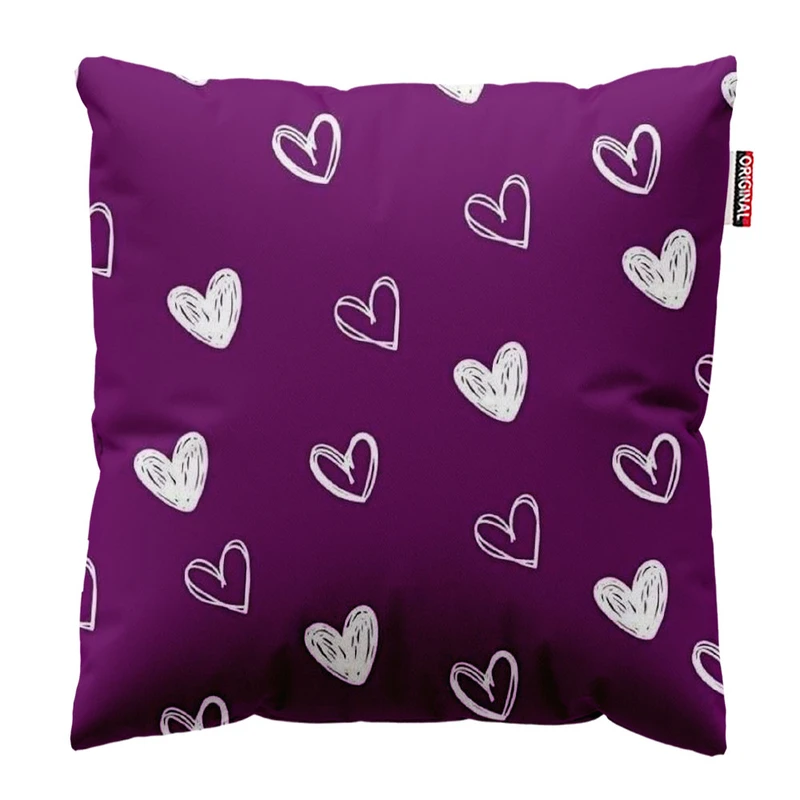 کوسن پاد آفرین طرح قلب کد 4819 سایز 30*30 سانتی متر