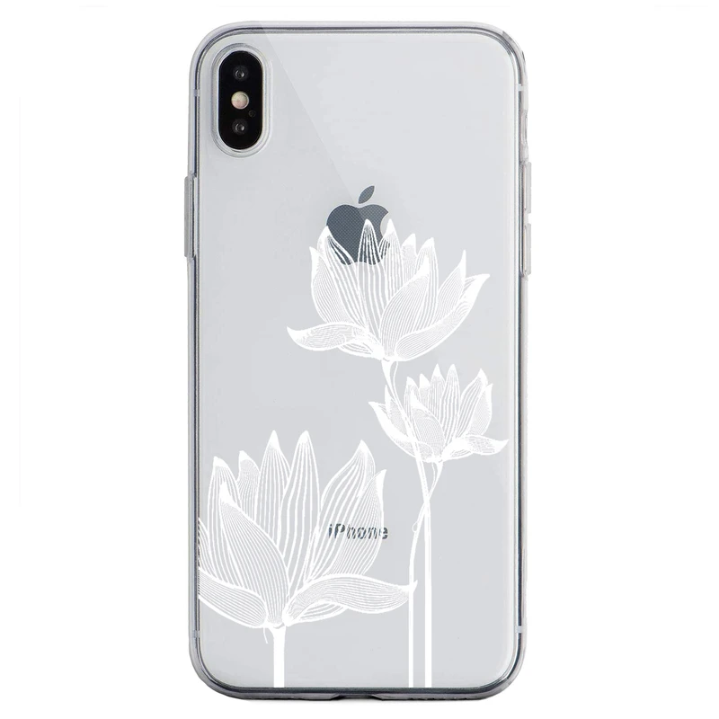 کاور مگافون طرح گل مدل C47-W مناسب برای گوشی موبایل اپل Iphone Xs Max