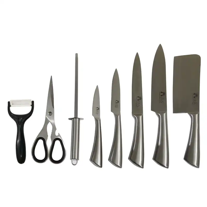 سرویس چاقو آشپزخانه 9 پارچه آیریس مدل 00