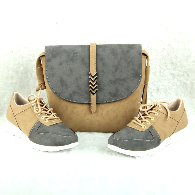 ست کیف و کفش زنانه ست کالکشن مدل 2162 رنگ طوسی