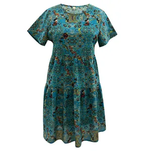 پیراهن آستین کوتاه راحتی زنانه مدل 36