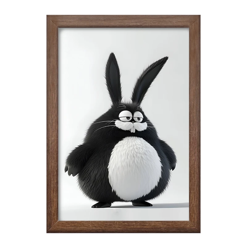 تابلو خندالو طرح خرگوش بامزه کد F6298