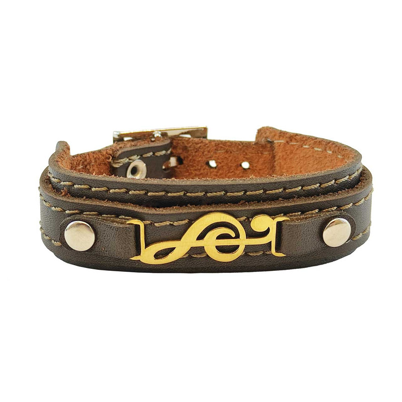 دستبند کارگاه چرم طرح سل