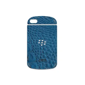 MAHOOT Blue-Crocodile-Leather Cover Sticker for BlackBerry Q10