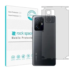 Transparent Rockspace HyGEL phone back protector suitable for Xiaomi 11T mobile phone
