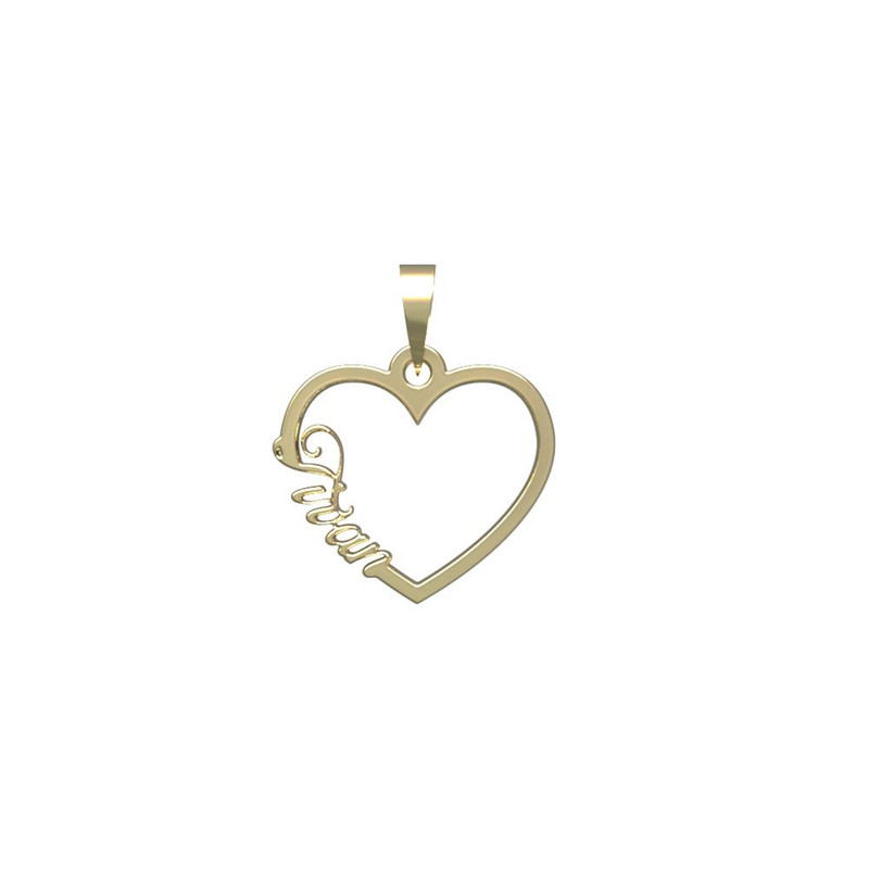 آویز گردنبند طلا 18 عیار زنانه مدوپد مدل اسم تیوان tivan کد PB1-10702