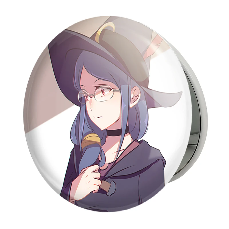 آینه جیبی خندالو طرح اورسولا انیمه جادوگران کوچک Little Witch Academia مدل تاشو کد 22941 