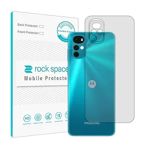 Transparent Rockspace HyGEL phone back protector suitable for Motorola Moto G22 mobile phone