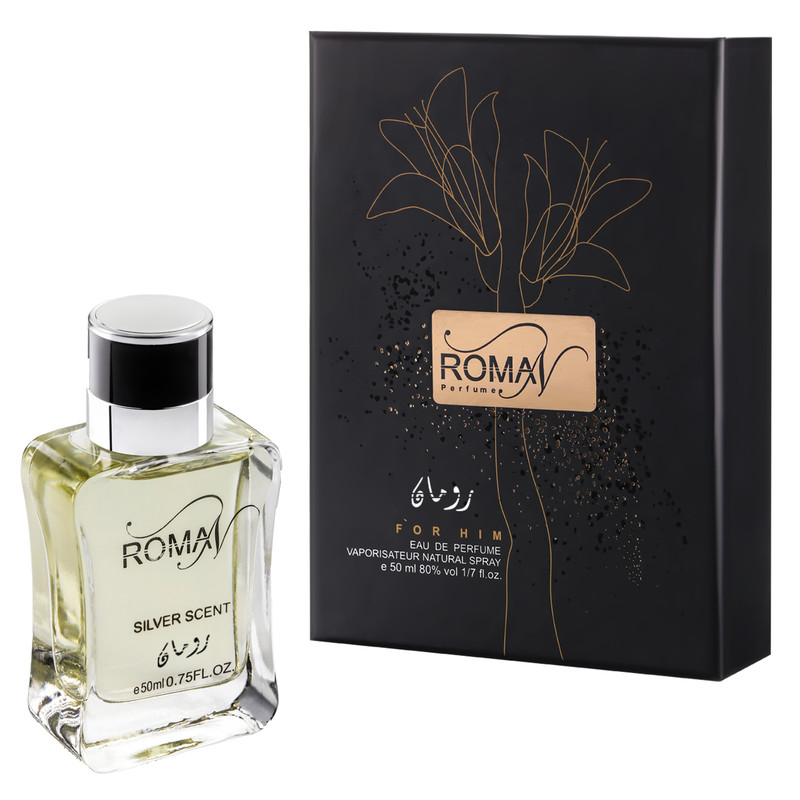 ادو پرفیوم مردانه رومان مدل Silver Scent حجم 50 میلی لیتر