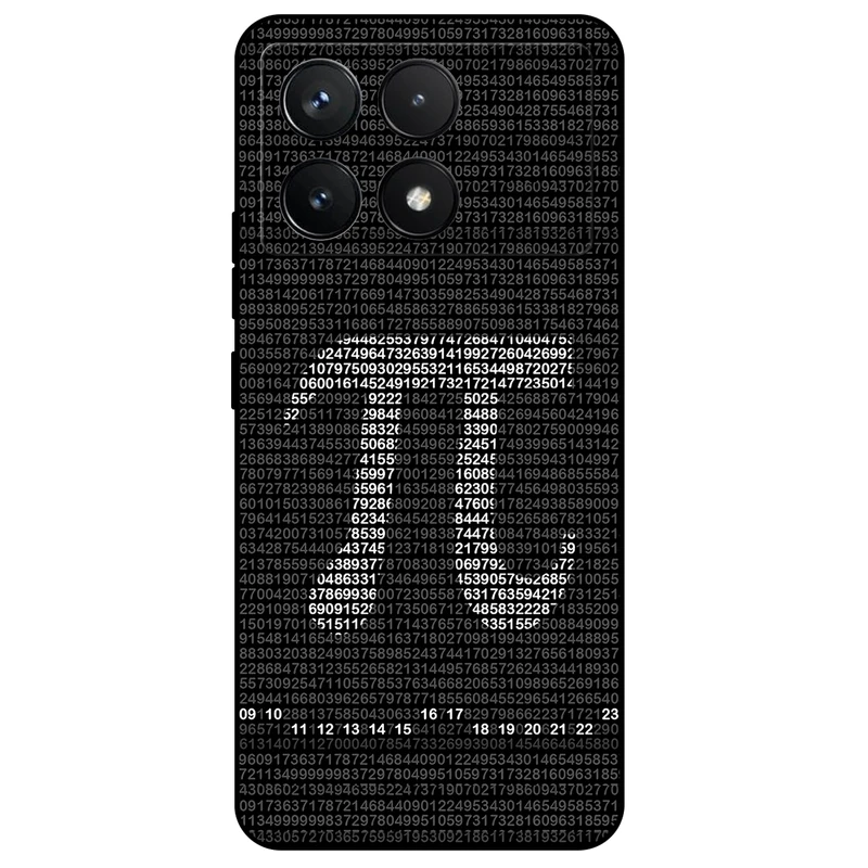 کاور مگافون طرح عدد پی مدل 7240 مناسب برای گوشی موبایل شیائومی Poco X6 Pro