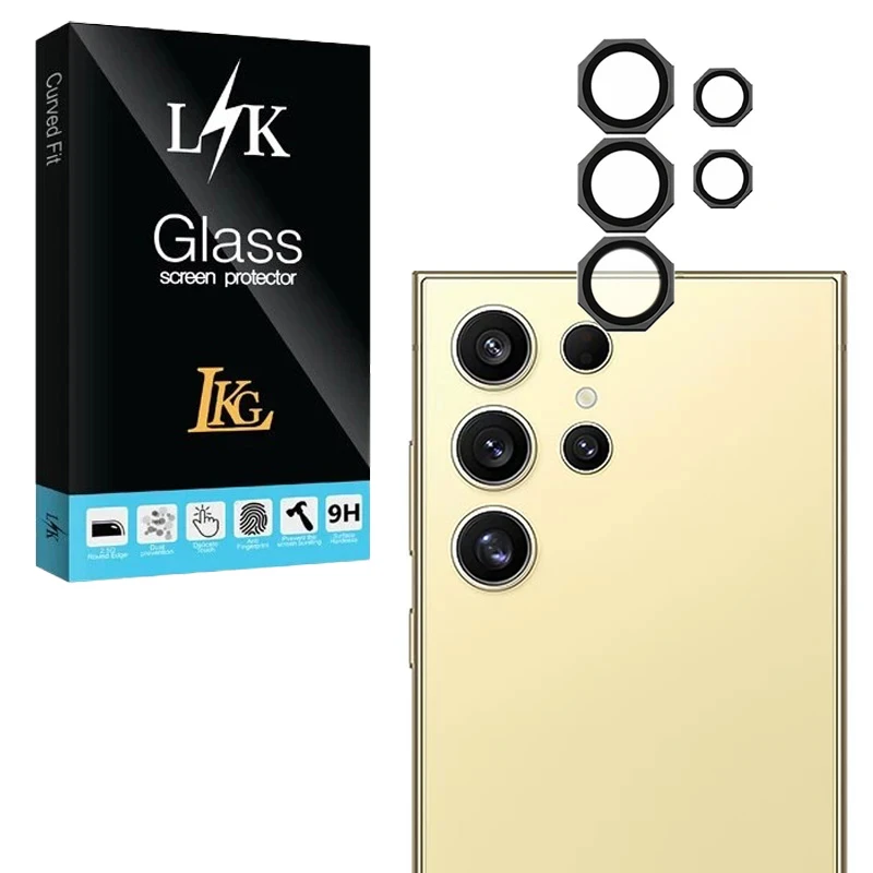 محافظ لنز دوربین شیشه‌ای ال کا جی مدل OCTALENS-LK مناسب برای گوشی موبایل سامسونگ Galaxy S24 Ultra