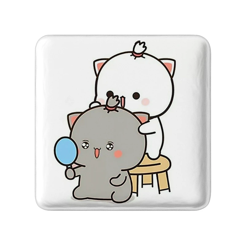 مگنت خندالو طرح گربه های بامزه  مدل مربعی کد 22033