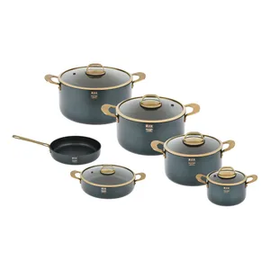 سرویس قابلمه و تابه گرانیتی 11 پارچه  بی وی کی مدل گلکسی کد VK714611