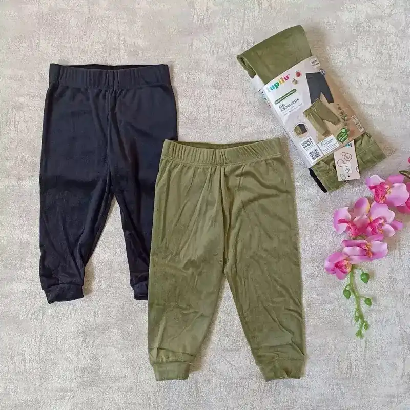 شلوار نوزادی لوپیلو مدل مخمل 2024 مجموعه دو عددی