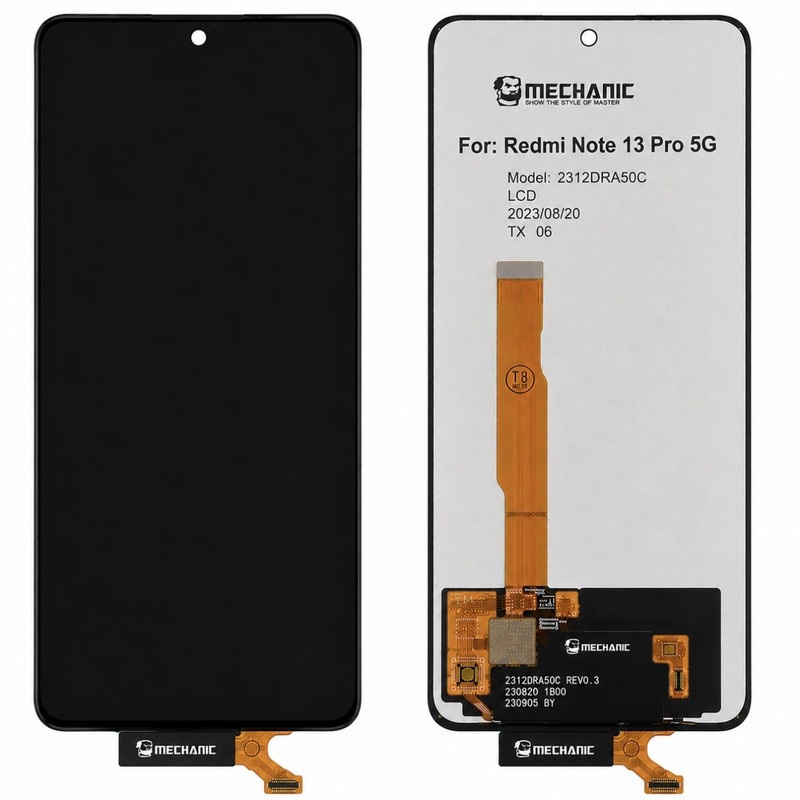 تاچ و ال سی دی با فریم مکانیک مدل 2312DRA50C مناسب برای گوشی موبایل شیائومی Redmi note13 pro 5g