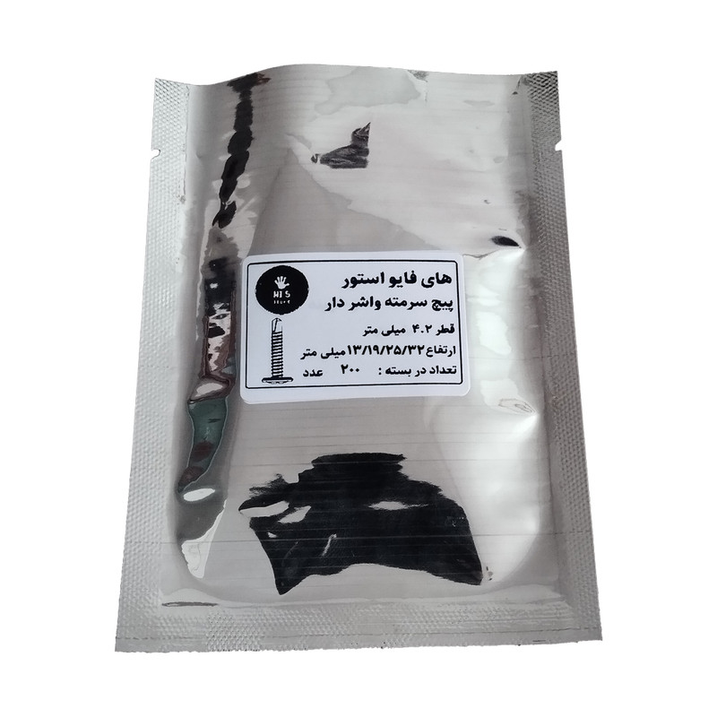پیچ سرمته واشر دار های فایو استور مدل HI5 M4.2-13/19/25/32MM بسته 200 عددی