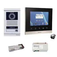 مجموعه دربازکن تصویری سیماران مدل 77TKM-VFBC1/N یک طبقه به همراه محافظ ولتاژ مانیتور