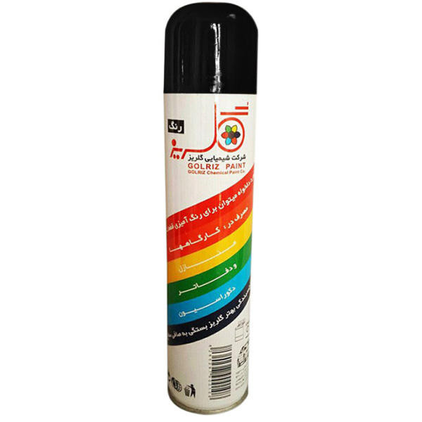 اسپری مشکی براق گلریز مدل A01 حجم 300 میلی لیتر اسپری مشکی براق گلریز مدل A01 حجم 300 میلی لیتر