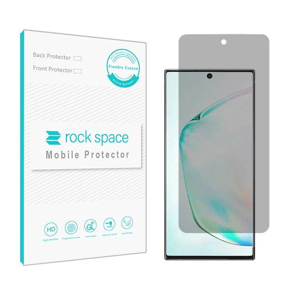 محافظ صفحه نمایش حریم شخصی راک اسپیس مدل HyPRV مناسب برای گوشی موبایل سامسونگ Galaxy NOTE 10 PLUS