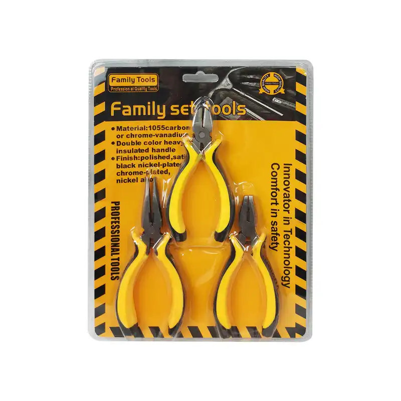 انبردست سیم چین دمباریک فامیلی تولز مدل mh3 مجموعه 3 عددی