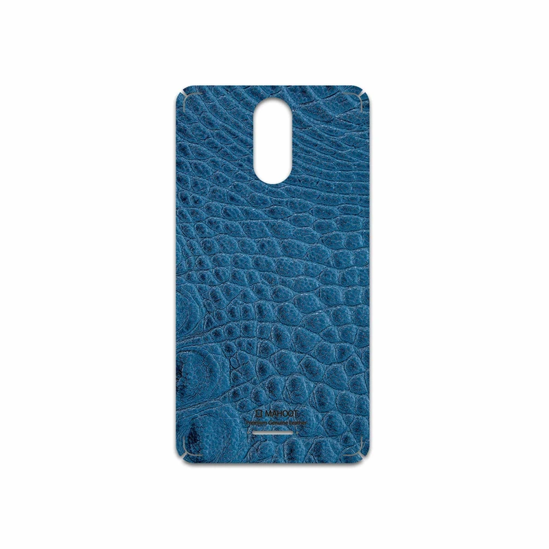 برچسب پوششی ماهوت مدل Blue-Crocodile-Leather مناسب برای گوشی موبایل تکنو WX3F LTE