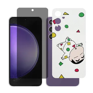 Glass Together model Privacy Screen Protector Suitable for Samsung Galaxy S23 FE Mobile Phone with Back cover sticker