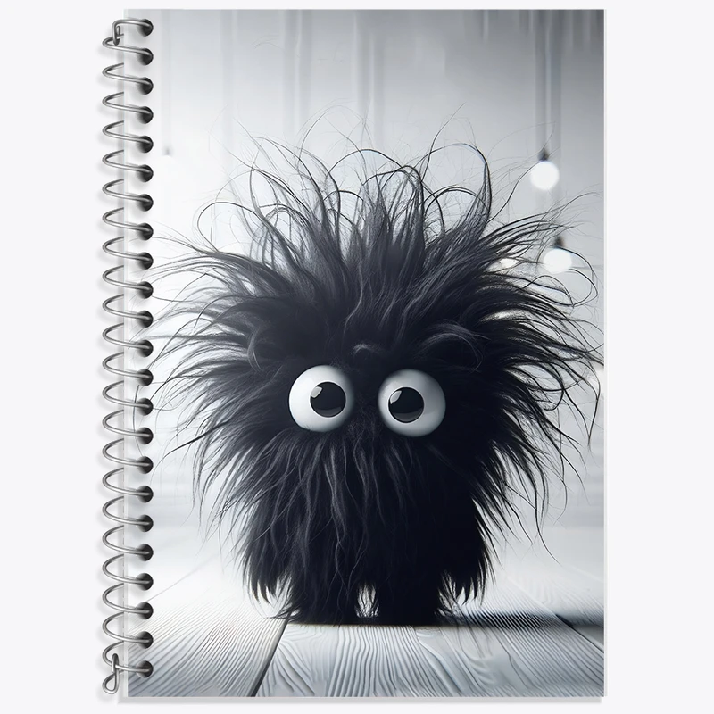 دفتر زبان 50 برگ خندالو مدل سه خط طرح هیولای بامزه کد F5716