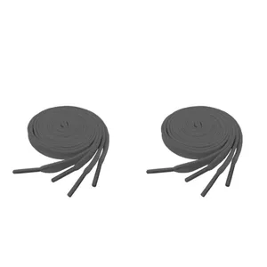 بند کفش مدل تخت کشی کد 9 رنگ طوسی بسته 2 عددی