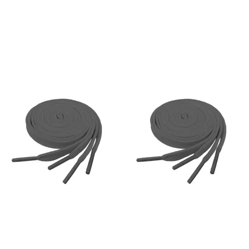 بند کفش مدل T80 کد 19 رنگ طوسی بسته 2 عددی