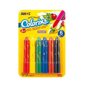 پاستل روغنی 6 رنگ آموس مدل 3in1 colorix
