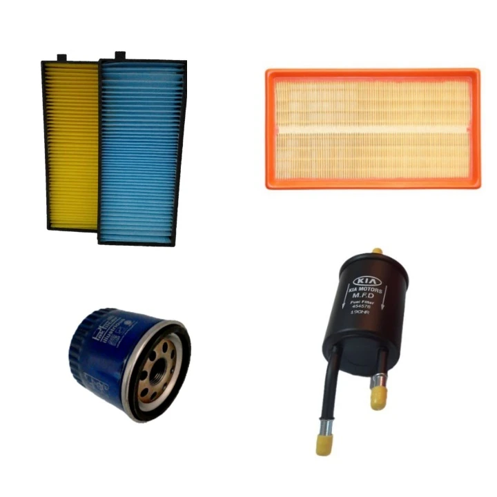 فیلتر روغن مدل 911 مناسب برای ریو به همراه فیلتر بنزین و فیلتر هوا و فیلتر کابین