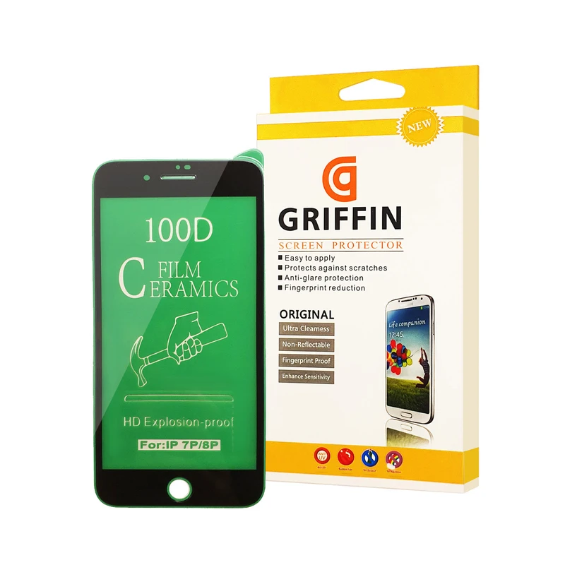 محافظ صفحه نمایش سرامیکی گریفین مدل FLCRG GN mo مناسب برای گوشی موبایل اپل iPhone 8 Plus