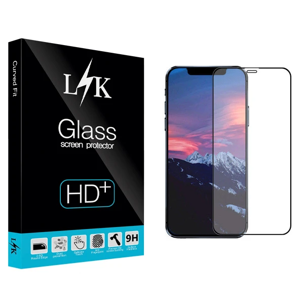 محافظ صفحه نمایش سرامیکی ال کی مدل Hard glass مناسب برای گوشی موبایل اپل iPhone 12 mini