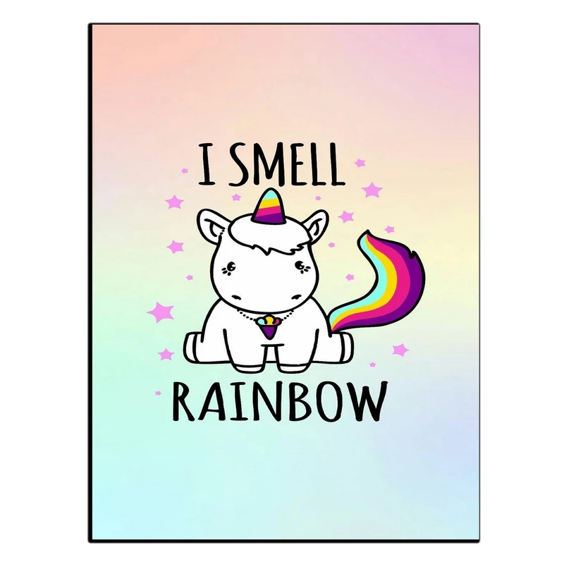 استیکر و تابلو کودک و نوزاد بکلیت طرح یونیکورن مدل SH-13849