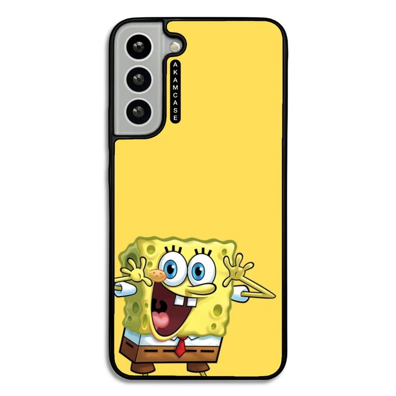 کاور آکام مدل AMC-WSGS22P-SPONGE BOB11 مناسب برای گوشی موبایل سامسونگ Galaxy S22 Plus