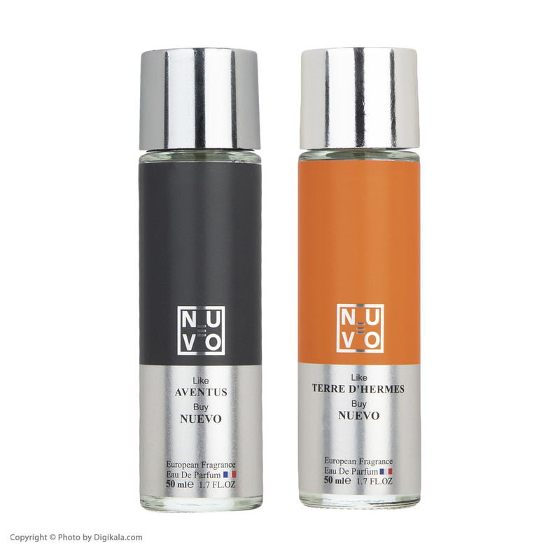 ادو پرفیوم مردانه نوئوو مدل Terre D Hermes و Aventus حجم 50 میلی لیتر مجموعه 2 عددی