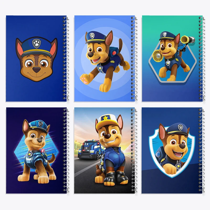 دفتر نقاشی 50 برگ خندالو طرح سگ های نگهبان (Paw Patrol) کد 303 مجموعه 6 عددی