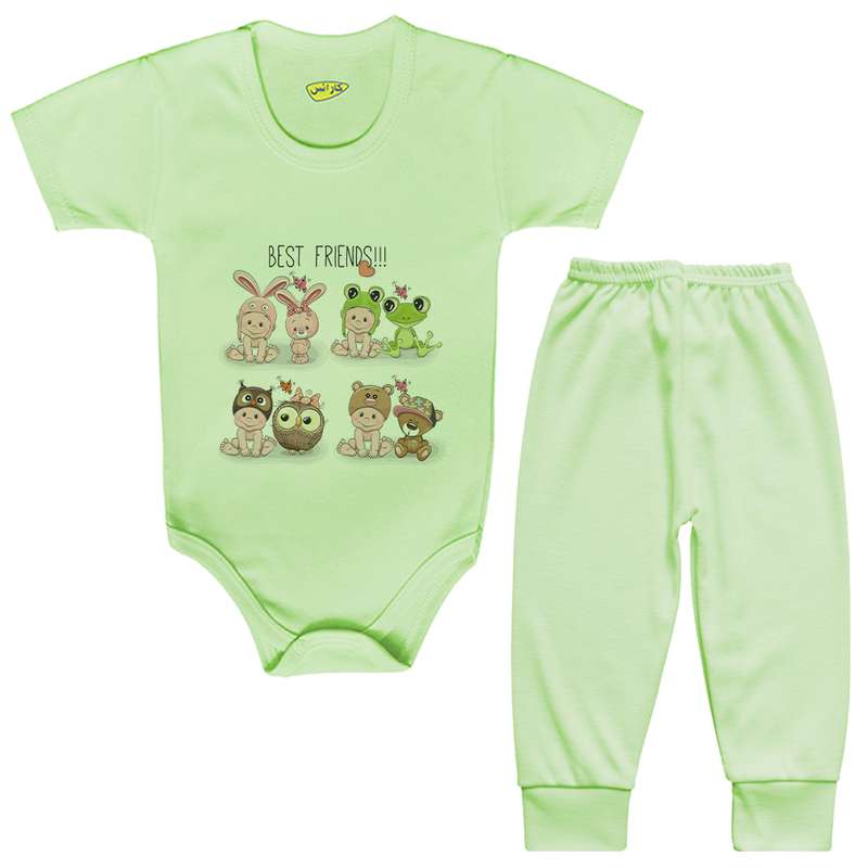 ست بادی و شلوار نوزادی کارانس مدل BSTG-3056