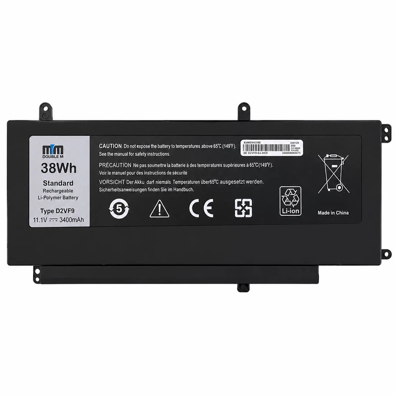 باتری لپ‌تاپ 4 سلولی دابل ام مدل D2VF9 مناسب برای لپ‌تاپ Inspiron 15 7547		