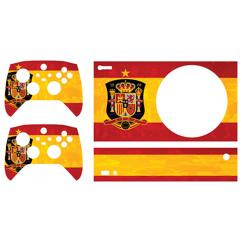 برچسب ایکس باکس series s طرح پرچم اسپانیا کد 511 مجموعه 4 عددی
