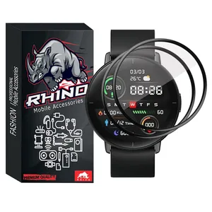 محافظ صفحه نمایش راینو مدل PMMA مناسب برای ساعت هوشمند میبرو لایت بسته 2 عددی