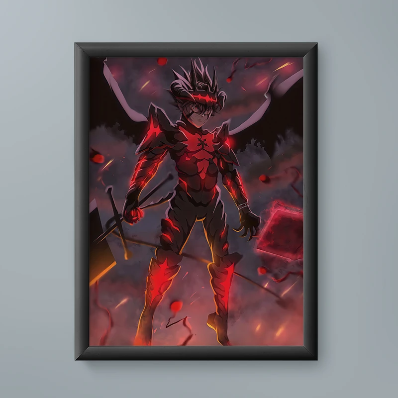 تابلو مدل انیمه آستا بلک کلاور asta black clover anime 09