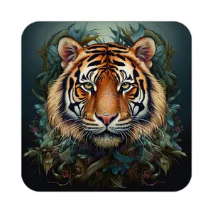 زیر لیوانی کاکتی طرح حیوانات رنگی مدل mp26876