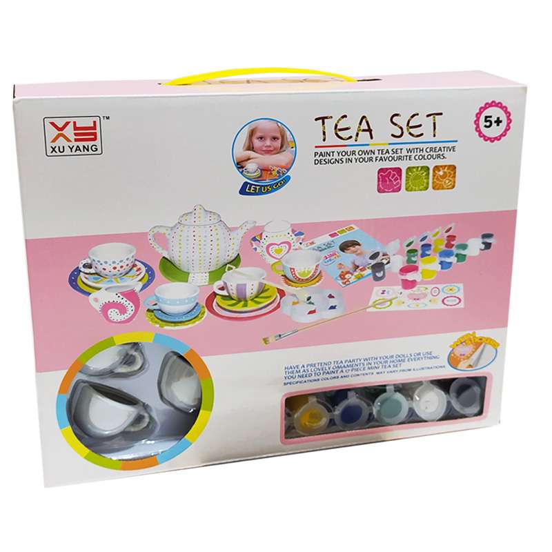 ست اسباب بازی چایخوری مدل رنگ آمیزی